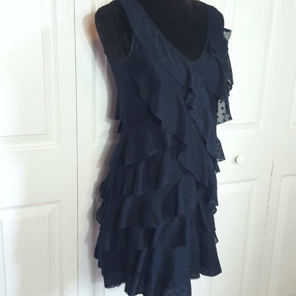 Loft Layered Tired Flounce Ruffle Eyelet Dress - Picture 2 of 6